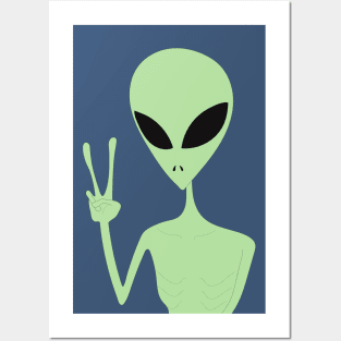 Peace Alien Posters and Art